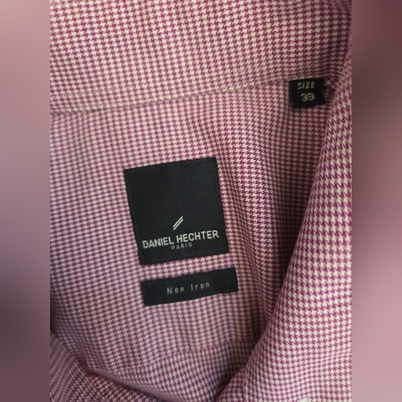 Daniel Hechter Paris Dress Shirt Size 39 Long Sleeve‎ Button Up - Picture 2 of 7